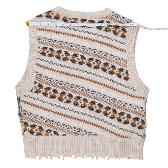NWT Rag & Bone Hollis Fair Isle Sweater Vest Size M - Picture 11 of 14